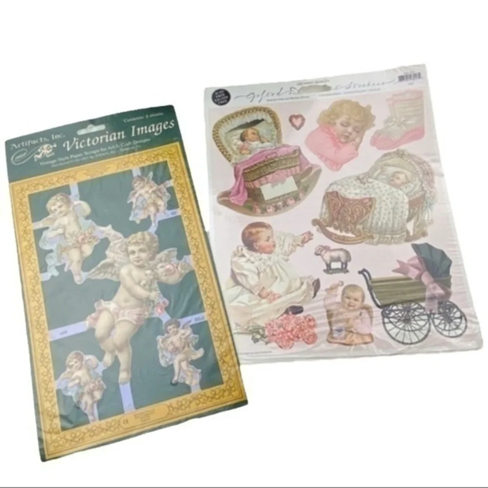 Victorian Images and Stickers for Paper Crafts‎